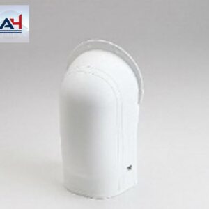 Slimduct 84116 4-1/2 in. PVC Wall Inlet for Line Set Covers, White