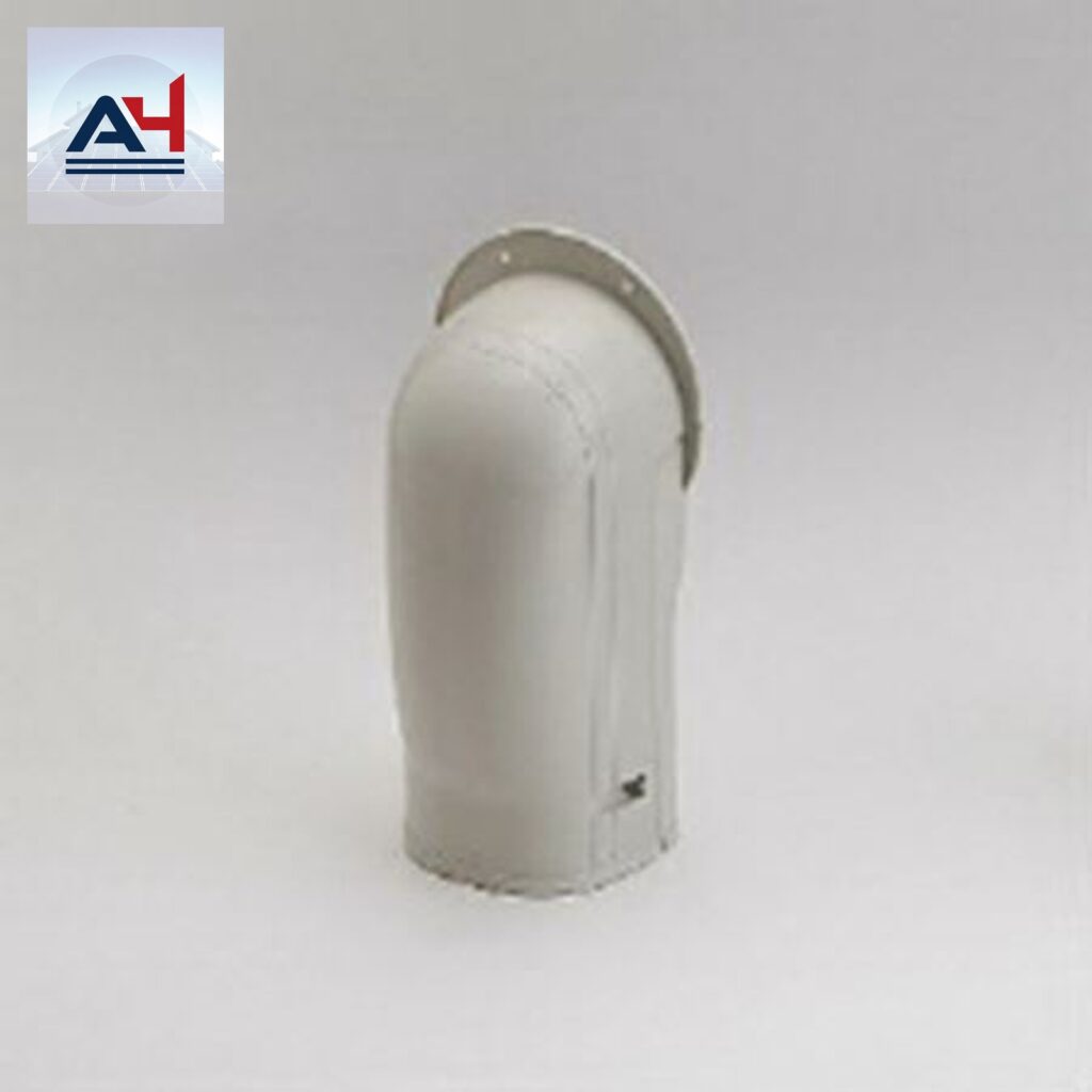 Slimduct Fortress 84036 3-1/2 in. PVC Wall Inlet, Ivory