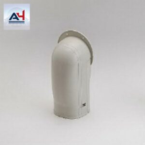 Slimduct Fortress 84036 3-1/2 in. PVC Wall Inlet, Ivory