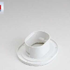 Slimduct Fortress 84017 3.5in PVC Wall Flange White