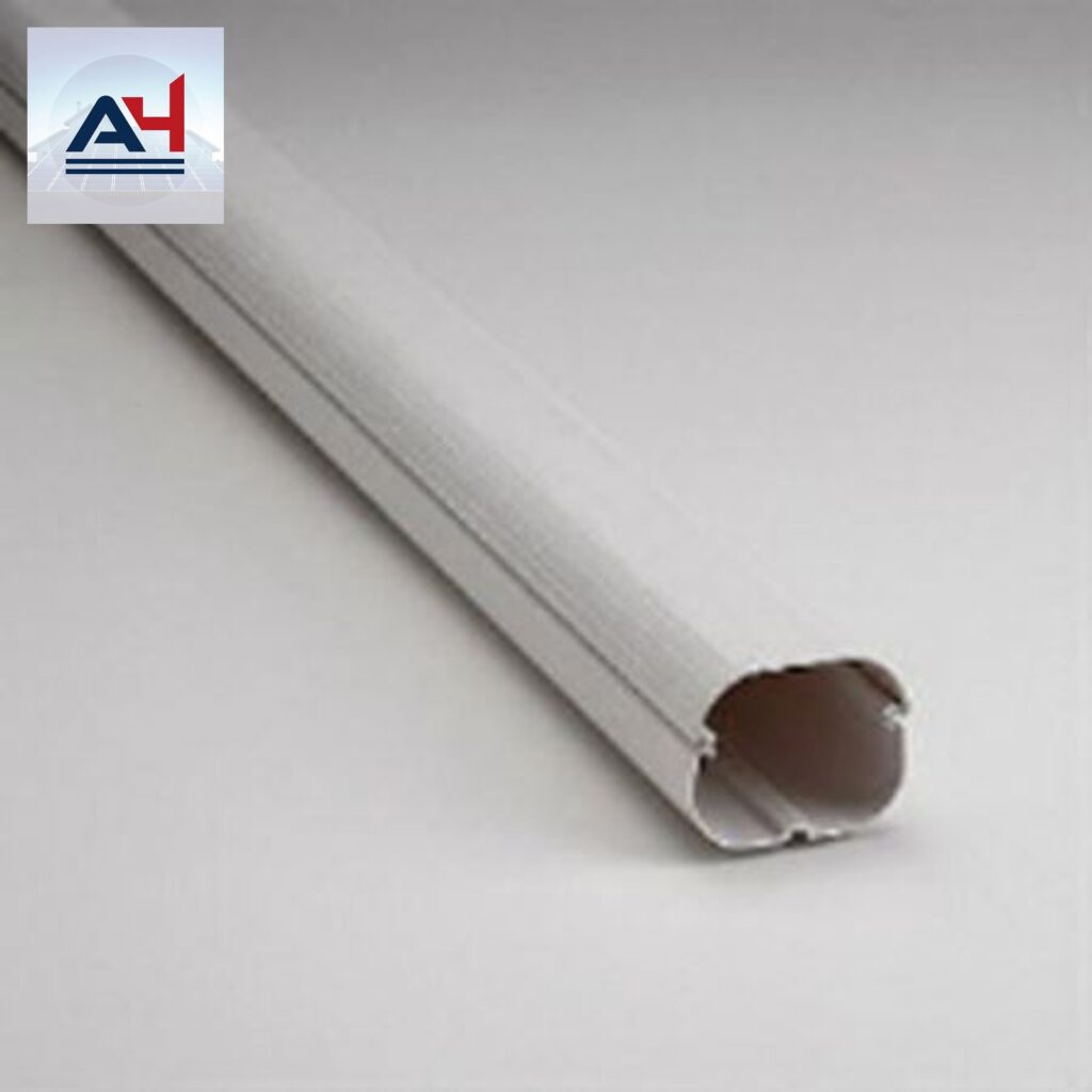 Slimduct Fortress 2-3/4 in. White PVC Duct for HVAC