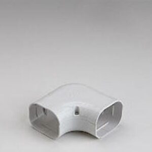 Slimduct 90-Degree White Flat Elbow for Line Set Ducting