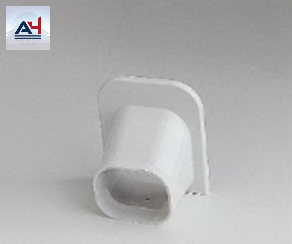 Slimduct 86016 Fortress 2-3/4 in. PVC Wall Inlet, White