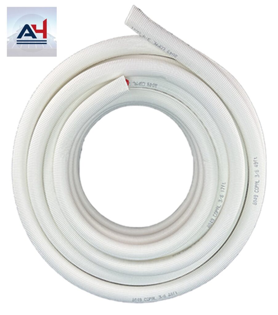 CO1643838W 3/8"X164' COP LINE W/INS WHI