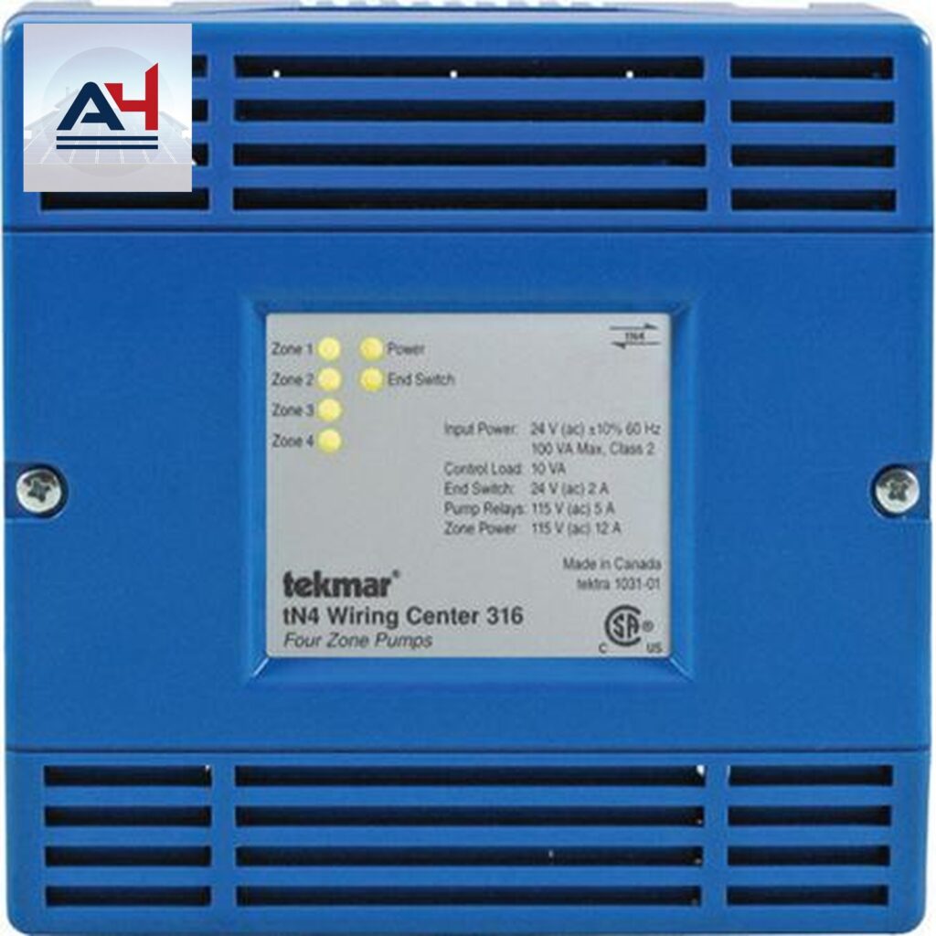Tekmar 316 4 Zone Wiring Centre, 24 VAC