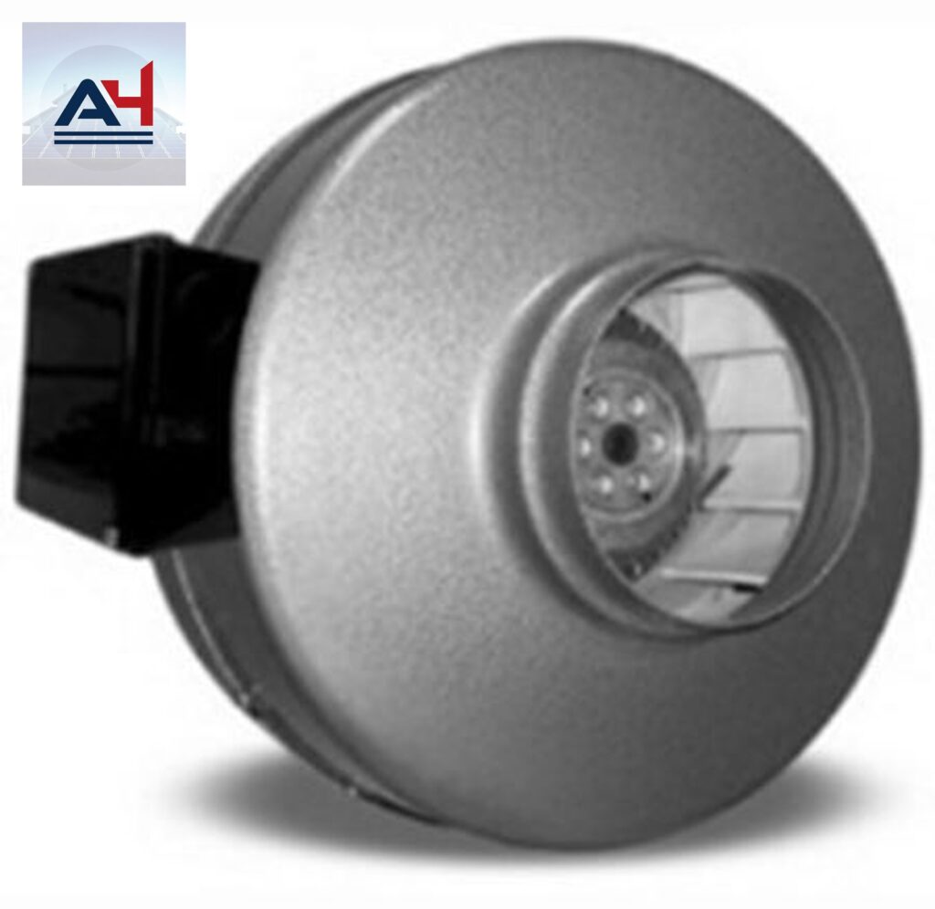 Vortex VTX400 Epoxy Coated Heavy Gauge Steel Centrifugal Inline Fan