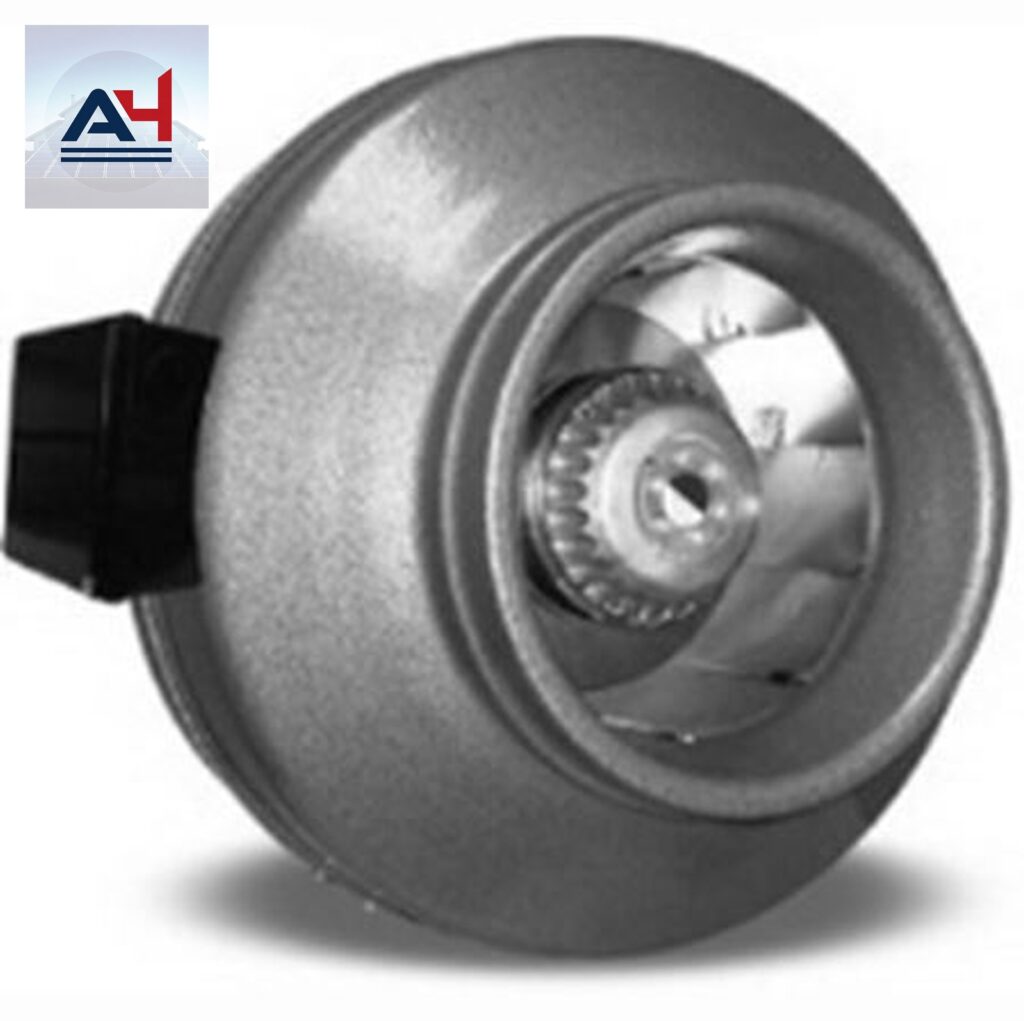Vortex VTX800 Epoxy Coated Heavy Gauge Steel Centrifugal Inline Fan