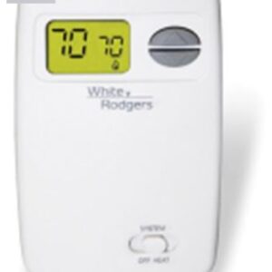 White 1E78-140KIN Rodgers by Copeland 1E78-140KIN WhDigital Non-Programmable Thermostat, 1H