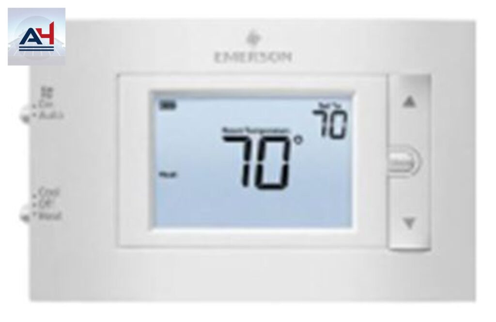White 1F83H-21PR Rodgers by Copeland 1F83H-21PR 2H/1C Stage Programmable Thermostat