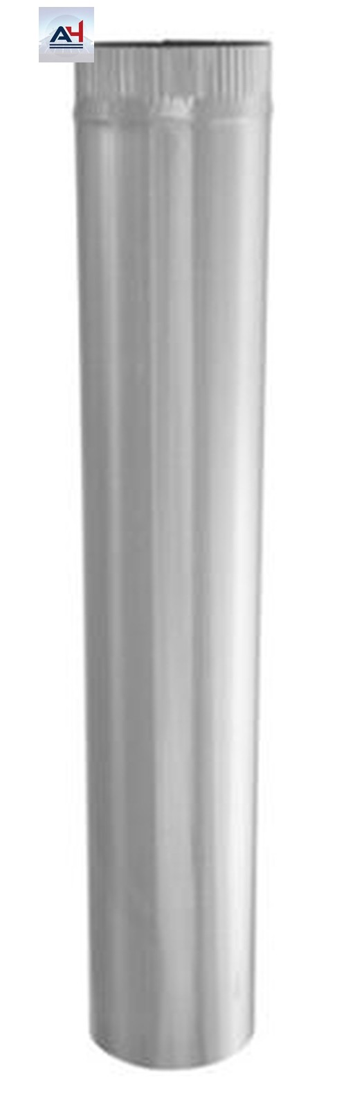 GV0370 5-Inch Galvanized Steel Round Duct Pipe, 26 Gauge
