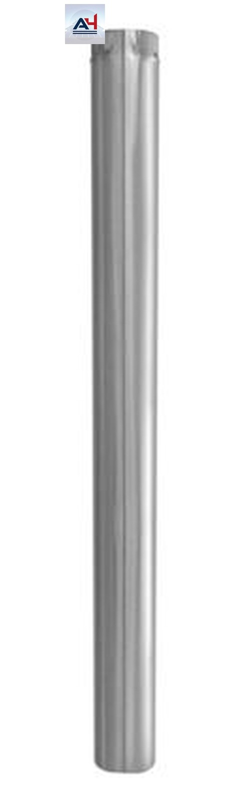 GV0375 5-Inch x 60-Inch Galvanized Steel Round Duct Pipe