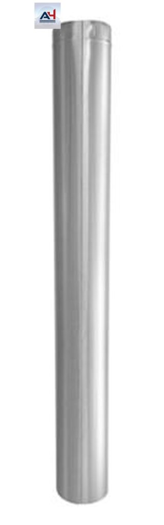 GV0401 7-Inch Galvanized Steel Round Duct Pipe, 28 Gauge